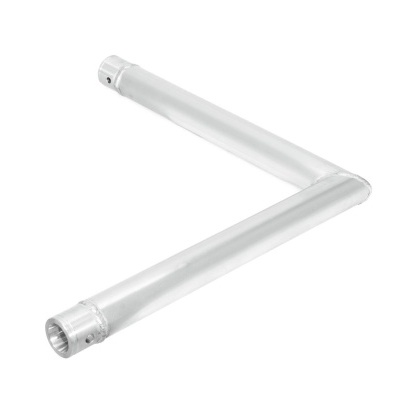 Barra de torque em metal prateado formato L