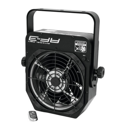 Ventoinha industrial preta com controlo remoto