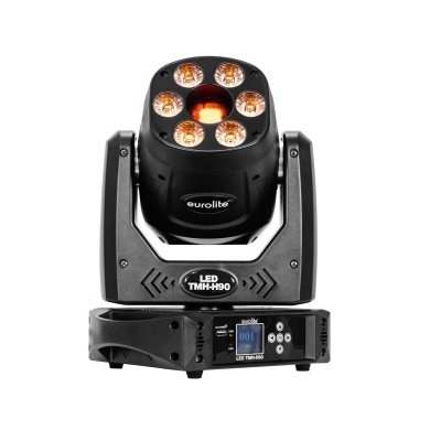 Luz de palco LED Eurolite TMH-190 com 7 focos em preto