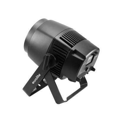 Projetor de luz preto Eurolite em fundo branco