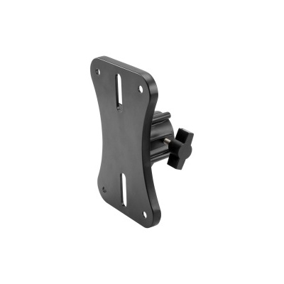 Suporte de montagem metálico preto com parafuso de aperto
