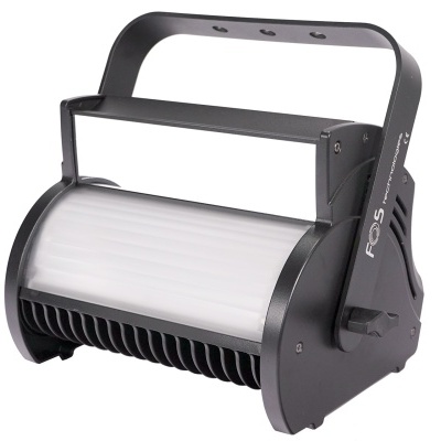 Projetor de iluminação LED preto e branco com alça ajustável