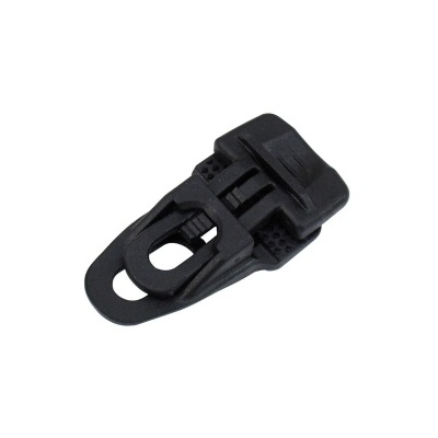 Clips preto de plástico com encaixe