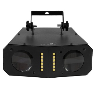 Dispositivo de iluminação Eurolite preto com lentes e LEDs