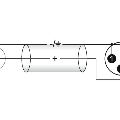 Diagrama elétrico de bateria com conector de três pinos numerados