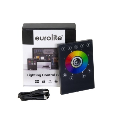 Controlo remoto de iluminação Eurolite com embalagem e cabo USB