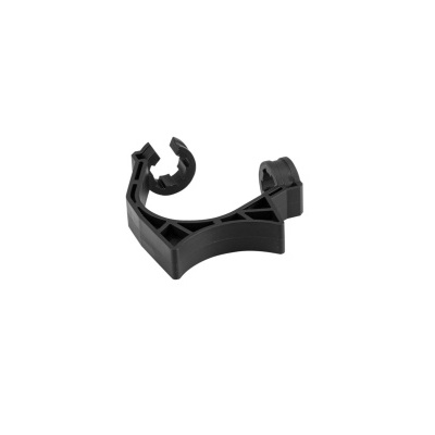 Suporte de plástico preto para fixação