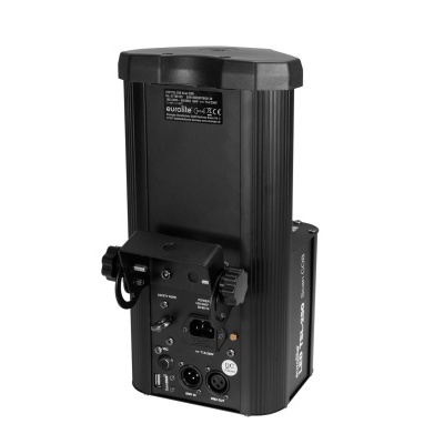 Unidade eletrónica preta com vários botões e conetores