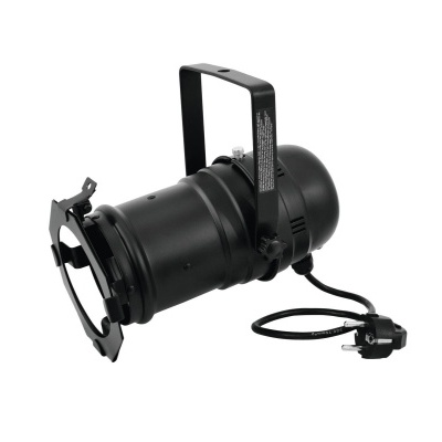 Projetor de iluminação Par LED preto com suporte