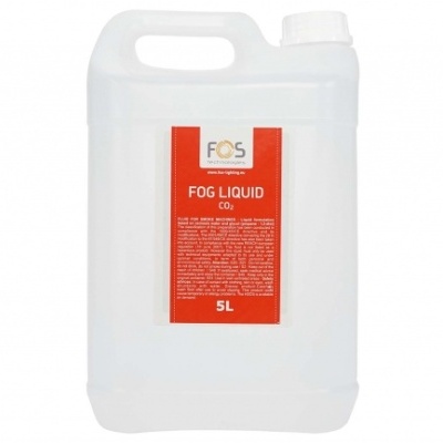 Recipiente branco de plástico com etiqueta vermelha FOG LIQUID CO2 5L
