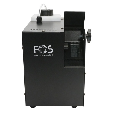 Máquina industrial preta FQS TECHNOLOGIES com compartimento para líquido e grelha metálica