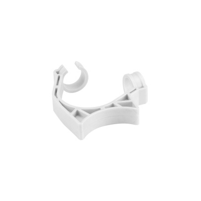 Suporte de plástico branco para tubo com base