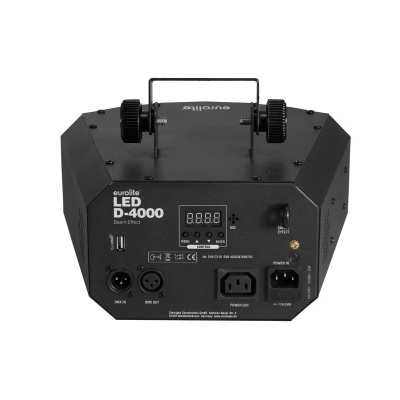 Equipamento de iluminação LED preto OVELED LED D-4000 com ecrã digital