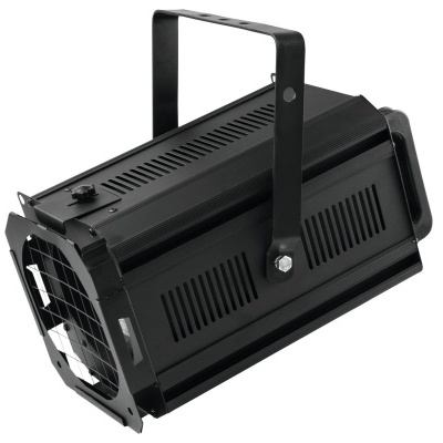 Projetor de luz preto em fundo branco