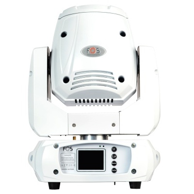 Dispositivo de iluminação móvel branco FOS com visor digital e botões