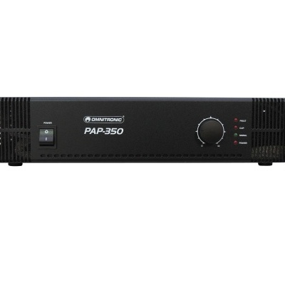 Amplificador de áudio Omnitronic PAP-350 preto