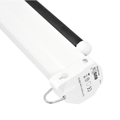 Luz LED branca com etiqueta e gancho metálico