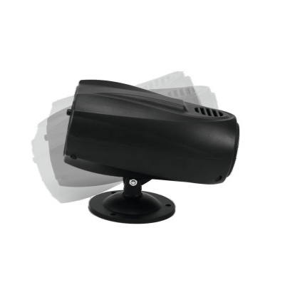 Altifalante preto com base redonda em várias posições