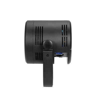 Luz de estúdio fotográfico preta com suporte ajustável e entradas VGA e de áudio