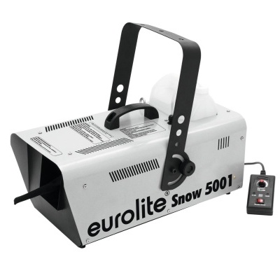 Máquina de neve Eurolite Snow 5001 cinza com alça e controlo remoto preto
