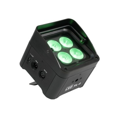 Spot LED preto com quatro LEDs verdes