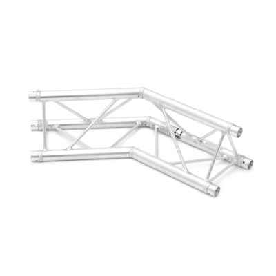 Estrutura metálica de trinqué em alumínio prateado sobre fundo branco