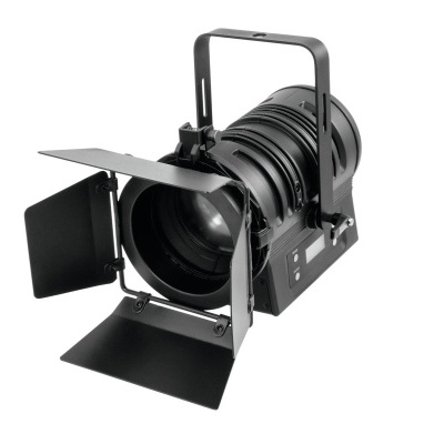 Refletor de palco profissional preto com aletas para luz