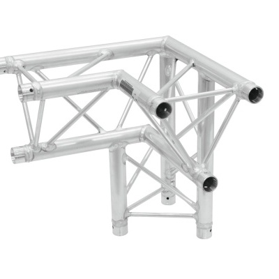 Estrutura metálica de alumínio prateada para suporte ou montagem