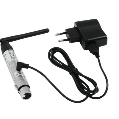 Antena WiFi portátil metálica e preto com adaptador e cabo