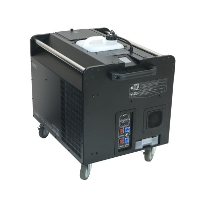 Gerador preto com rodas e painel frontal com botões e tomadas