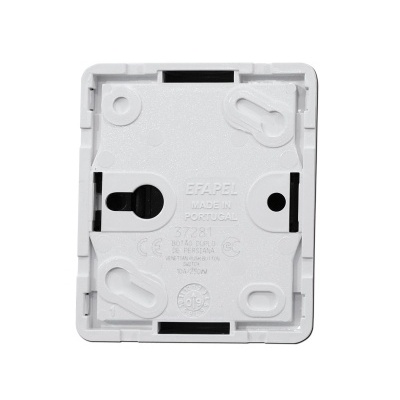 Base quadrada branca de plástico para montagem com inscrições ETAPEL