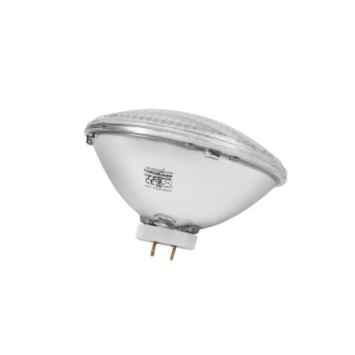 Lâmpada PAR 36 transparente com base de pinos metálicos