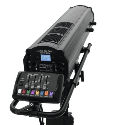 Foco de luz profissional LED SD-640 DMX com painel de controle colorido