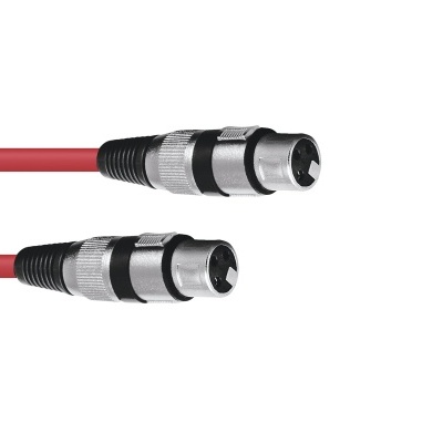 Cabo vermelho com conectores metálicos