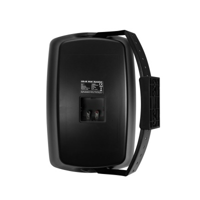 Coluna de som preta com fivela ajustável