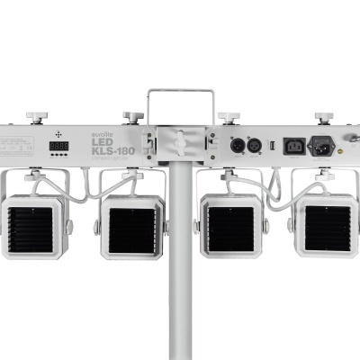 Sistema de iluminação LED profissional com quatro painéis quadrados pretos