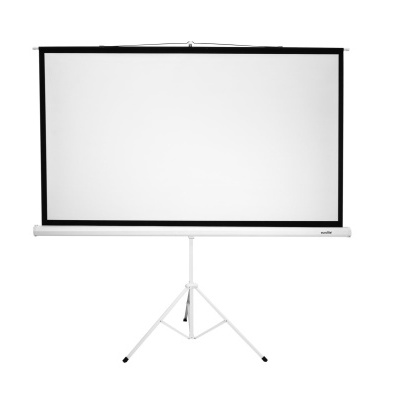 Ecrã projetor portátil branco com suporte tripé