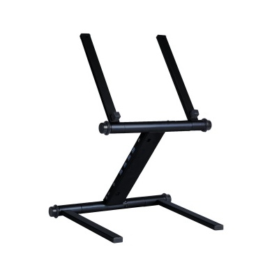 Suporte para teclado preto ajustável em metal