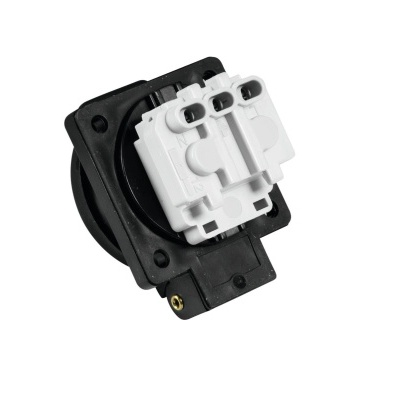 Sensor automóvel preto e branco em fundo branco