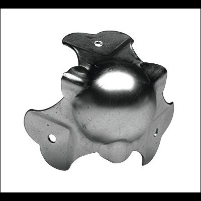 Protetor de canto metálico prateado para móveis