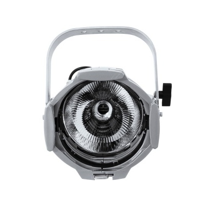 Refletor profissional cinza com lente frontal e alça