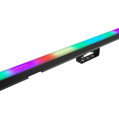 Barra de luz LED colorida com suporte central