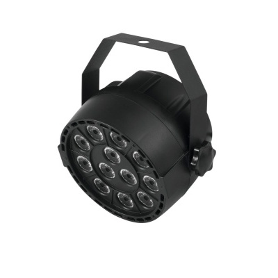 Projetor de luz preto com doze lentes e suporte metálico ajustável