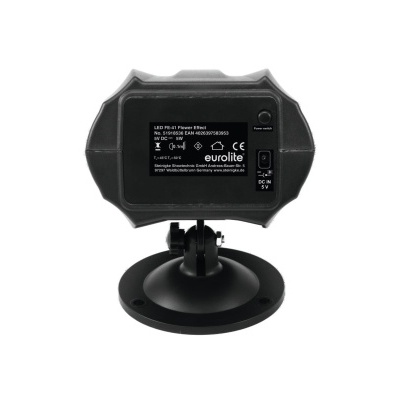 Dispositivo preto LED EU Plug Power Driver com suporte de montagem circular