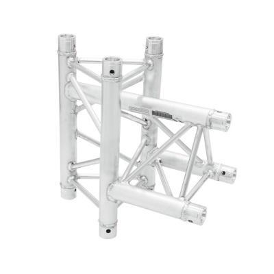 Estrutura metálica modular em alumínio prateado