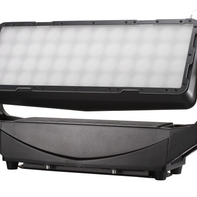 Painel de luz LED retangular preto com múltiplos LEDs visíveis