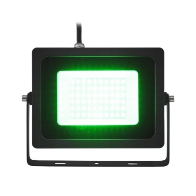 Projetor de luz LED preto com luz verde