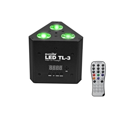 Projeção de iluminação Eurolite LED TL-3 com controlo remoto