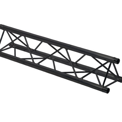 Estrutura metálica preta tubular para suportes
