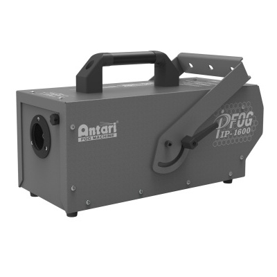 Máquina de fumo preta Antari DF06 VIP-1600 com pega e suporte lateral